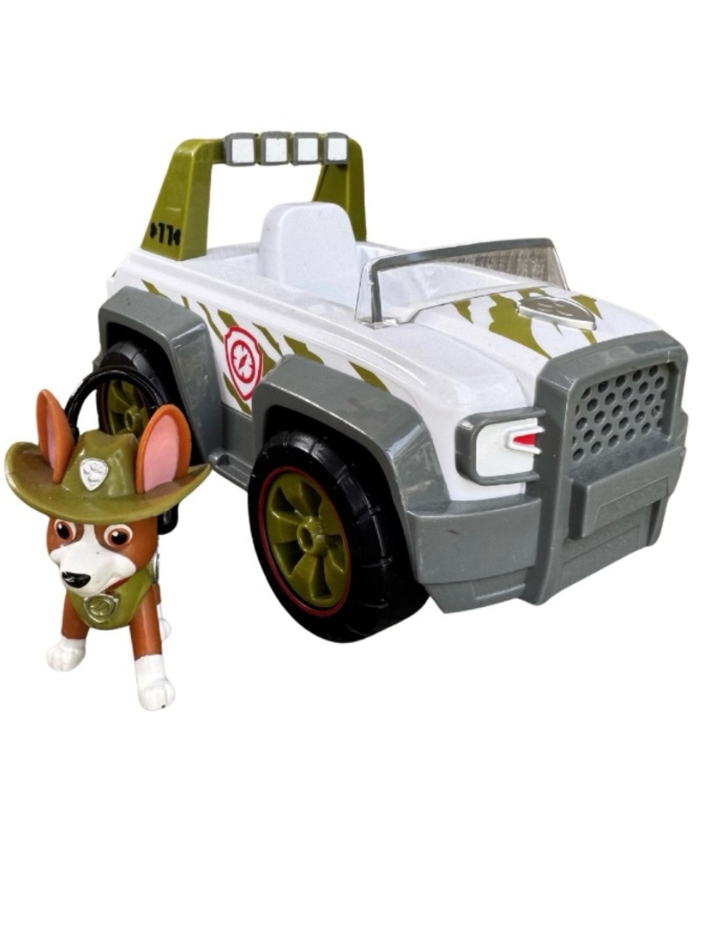 PAW Patrol Tracker Pull Back Explorer Vehicle and Figure Sounds HTF